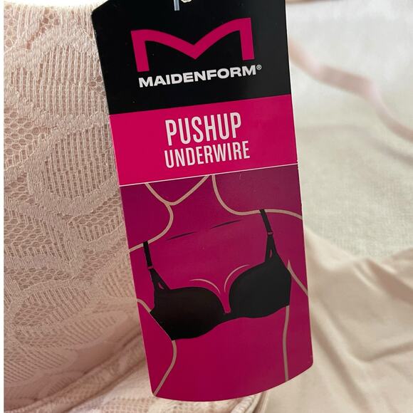 Maidenform Womens Bra Size 38C Push Up Underwire Style P00731 Convertable Strap - Picture 10 of 11